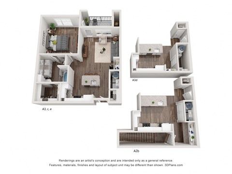 a386 1 bedroom floor plan at the villas at falling waters apartments in omaha ne